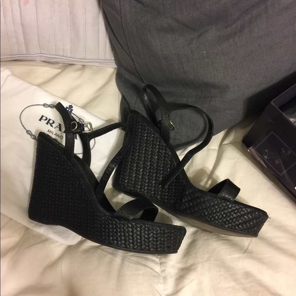 Prada wedges